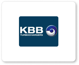 A logo for KBB Turbochargers